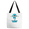 monster eye blue Tote Bags