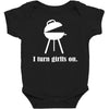 i turn grills on Baby Bodysuit