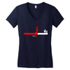 line Women's V-Neck T-Shirt