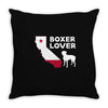 californian boxer lover Throw Pillow