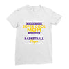 I Never Dreamed I'd Grow Up To Be A Super Cool Mom Of A Freaking Aweso Ladies Fitted T-Shirt