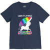 look it's a magical fck unicorn funny V-Neck Tee