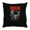 zombie band by thinkd d5rknq9 Throw Pillow