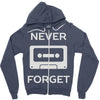 retro and vintage cassette humor Zipper Hoodie