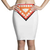 nwt iron man classic heart core glow in dark marvel Pencil Skirts