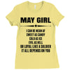 Super May Girl Ladies Fitted T-Shirt