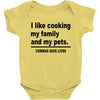 i like cooking Baby Bodysuit
