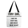 May Girl Tote Bags