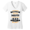 Super Cool Daughter Of A Freaking Awesome Dad Women's V-Neck T-Shirt