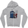 defacing the phonebox hoody Zipper Hoodie