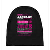 quens are born in january Baby Beanies