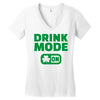 drink mode on (2) Women's V-Neck T-Shirt
