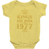kings are born in 1977 Baby Bodysuit