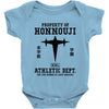 Property Of Honnouji Athletics Dept. Baby Onesie