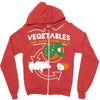 vegetables are what food eats Zipper Hoodie