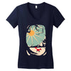 fox roaming around ii Women's V-Neck T-Shirt