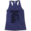 mechanic labour rates Racerback Tank