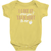 talk dirt to me Baby Bodysuit