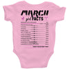 March Girl Facts Aries Baby Onesie