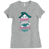 Home Is Where The WIFI Connects Automatically Ladies Fitted T-Shirt