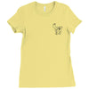 erica costell goat pocket Ladies Fitted T-Shirt