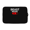 beast mode activated Laptop sleeve