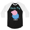 peppa pig uncle pig 3/4 Sleeve Shirt