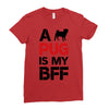 a pug is my bff Ladies Fitted T-Shirt