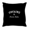 cocaine &amp; protein shakes Throw Pillow