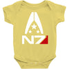 mass effect  alliance n7 logo Baby Onesie