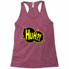 huh bang pow boom splat carto Racerback Tank