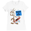 looney tunes genius at work Ladies Fitted T-Shirt