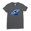 diamond blu Ladies Fitted T-Shirt