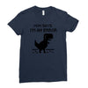 mom says Ladies Fitted T-Shirt