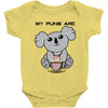 my puns are Baby Bodysuit