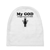 my god is bigger than your god Baby Beanies