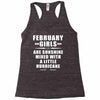 February Girls Are Sunshine Mixed With A Little Hurricane Racerback Tank
