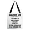 Super December Girl Tote Bags