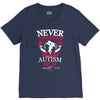 THE POWER OF AN Autism Mom V-Neck Tee