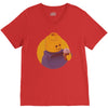 ugly lego drink coffee V-Neck Tee