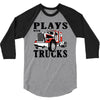 plays with trucks family matching 3/4 Sleeve Shirt