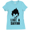 like a saiyan Ladies Fitted T-Shirt