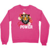 Girl Power White Write Crewneck Sweatshirt