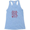 pop alphabet Racerback Tank