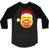 santa laughing smiley 3/4 Sleeve Shirt