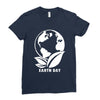 earth day planet Ladies Fitted T-Shirt