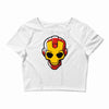 iron skull Crop Top