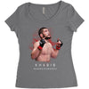 khabıb nurmagamedov painting Women's Triblend Scoop T-shirt