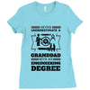 Never Underestimate A Granddad With An Engineer Degree Ladies Fitted T-Shirt