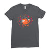 happy space fox   porky roebuck Ladies Fitted T-Shirt